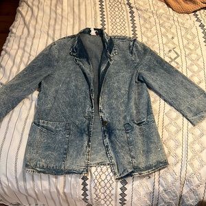 Vintage acid wash blazer